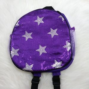 NWT Purple & silver star sequins bag